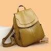 Women's Soft Leather Backpacks Large Capacity School Bags for Teenage Girls Travel Book Backpack High Quality
