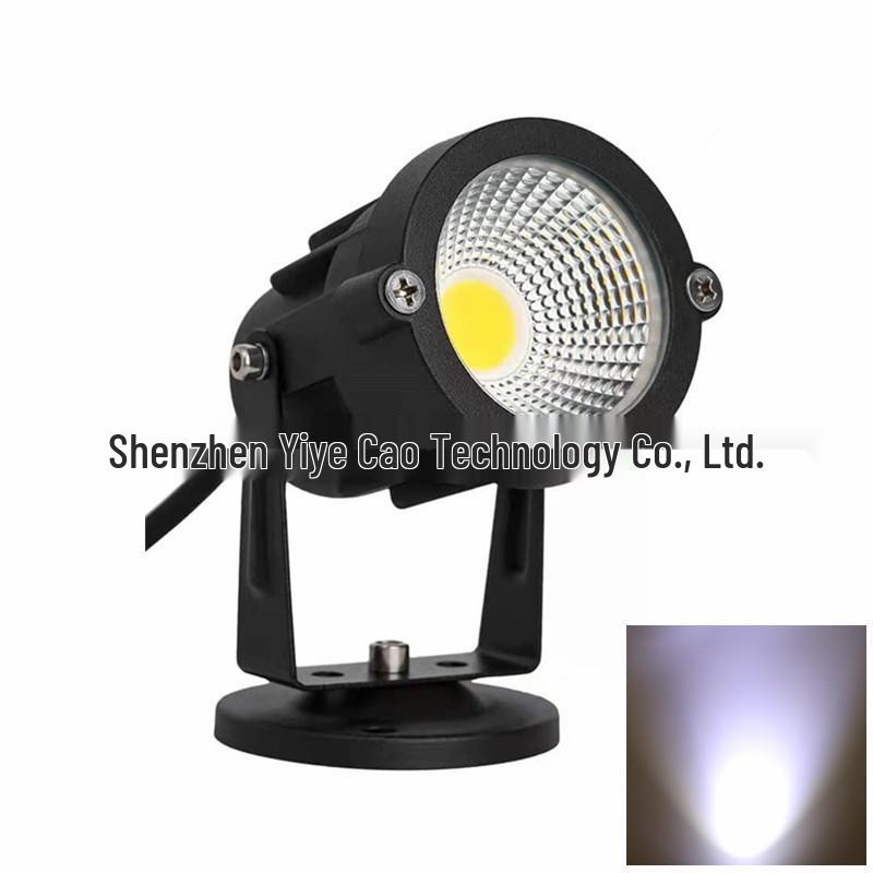 7W Waterproof LED Outdoor Landscape Spotlight for Trees and Lawns