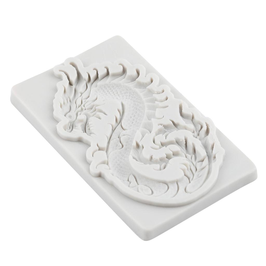 Dragon Silicone Mold Chinese Zodiac Dragon Fondant Molds Cake Decorating Tools Cupcake Topper Candy Sugar Craft Gum Paste Polymer Clay