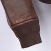 Vintage Red Brown Men Genuine Leather Jacket Real Cow Coat Man Military Pilot Jackets Air Force Flight Suit Spring Autumn