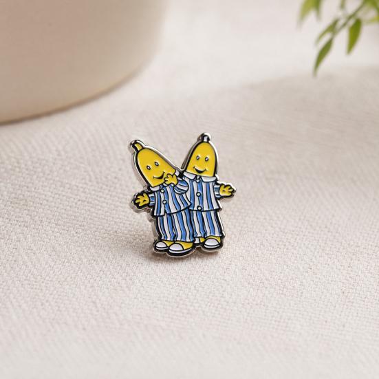 Zinc Alloy Brooch Pin Man Shape Cartoon Banana Lapel