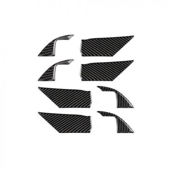 Fit For Toyota Camry 2018- 8pcs Real Carbon Fiber Inner Door Bowl Cover Trim