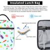Cute Pikmins Pattern Insulated Lunch Bag High Capacity  Reusable Cooler Bag Tote Lunch Box College  Travel Bento Pouch
