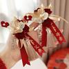 Complete Wedding Corsage Set: Bride, Groom, Parents Boutonniere, Brooch Flowers, Pre-Wedding Supplies