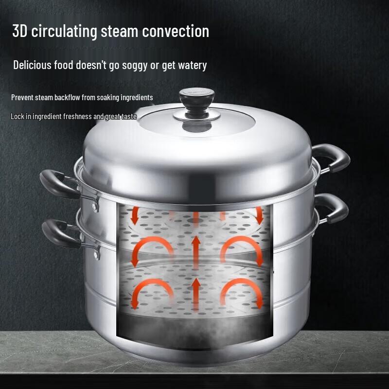 Supor 32cm 304 Edelstahl Dampfgarer & Suppentopf