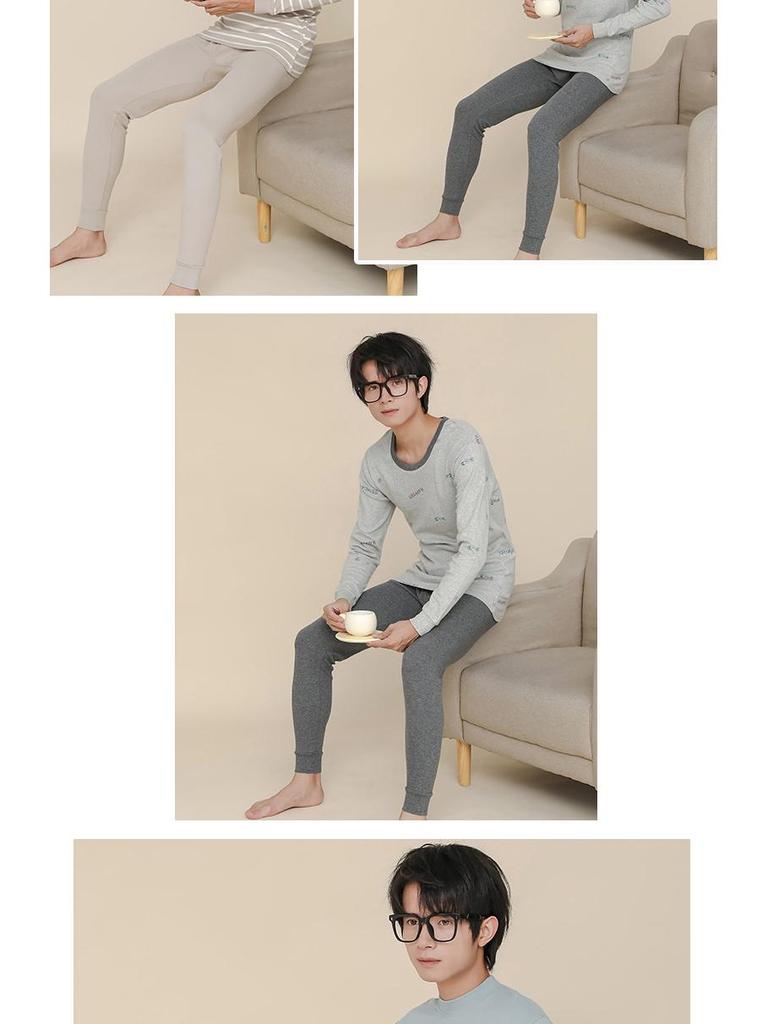 Big Kid Pure Cotton Autumn Underwear Set for Boys - Warm Sweater for Teen Students