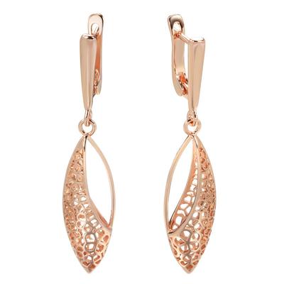Explosive Earrings with Electroplated Hollow Out Retro Fashion, Trendy European and American Temperament Earrings and Earrings