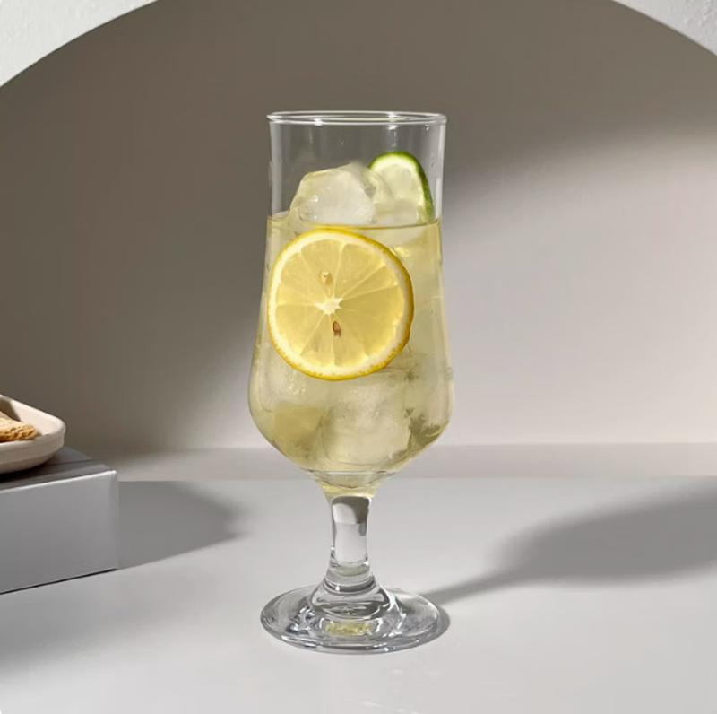 Элегантный набор стеклянных чашек для напитков с крышками и соломинками (3-Pack)