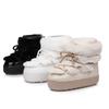 Snow Boots Women'S Thick-Soled Short Boots Imitation Rabbit Fur Short Boots Warm Winter New Waterproof Boots