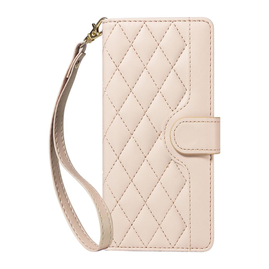 For Oppo A5x 5G/A3x 4G/5G (India)/A3 4G/5G/A60 5G/A40 4G/A40M 4G Case Wallet Rhombus Leather Phone Cover with Straps