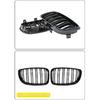 For BMW E81 E87 E82 E88 128I 130I 135I Selected 07-11 Car Glossy Black Grill Front Kidney Grille Dual Slats Double Line Grills