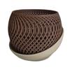 3D Printed Flower Pot Lightweight Plant Pot with Drainage Holes Orchid Planter with Saucer for Indoor Outdoor Plants Garden Home Decor