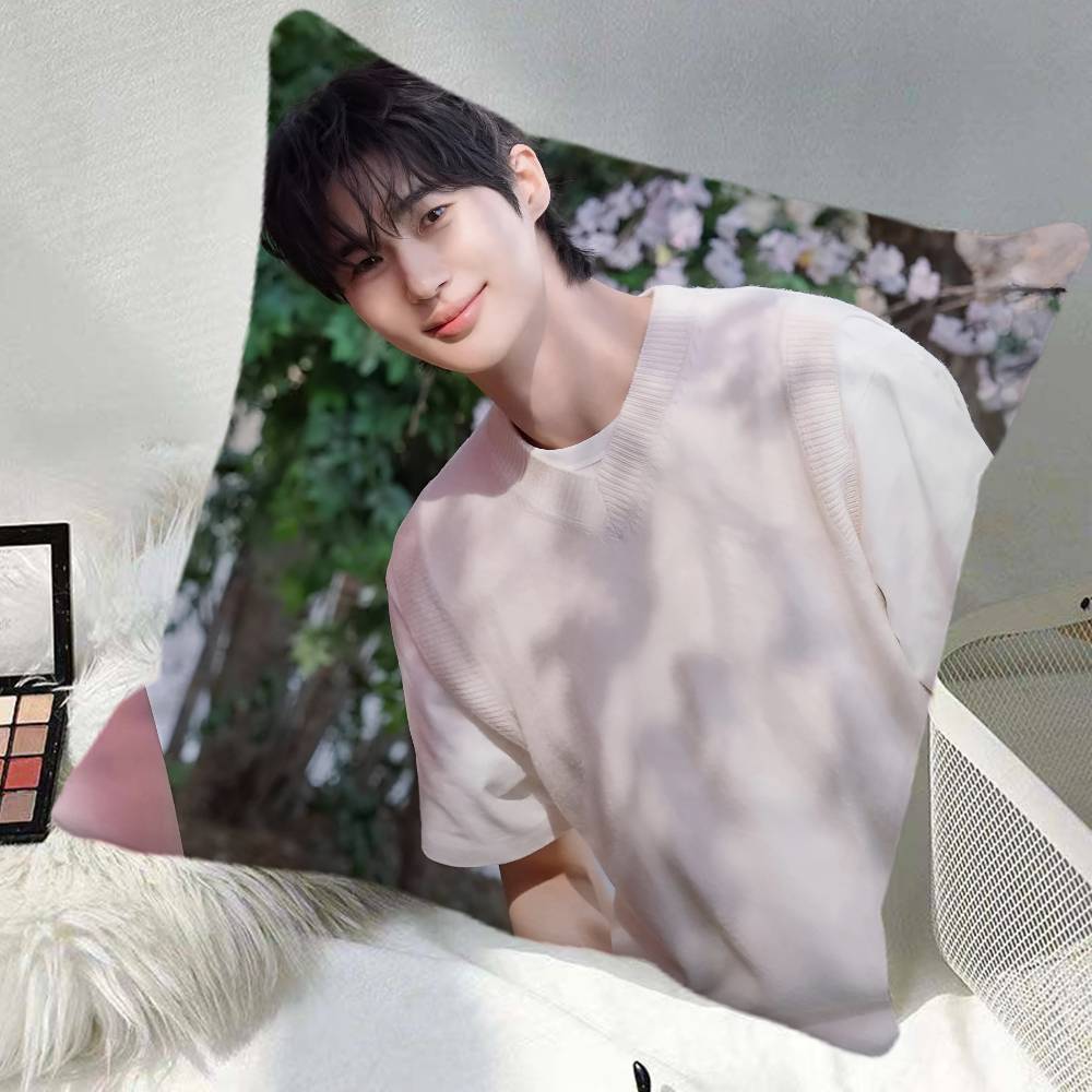 Byeon Wooseok Pillow Case Square Pillow Bedroom Sofa Leisure Comfort Cushion Car Home Decoration 40x40cm