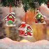 Christmas Tree Fashion Decor Supplies Gingerbread Small House Pendant Creative Xmas Tree Hanging Ornament New Year Party Decor
