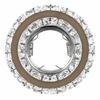 Gold Chrome Crystal Recessed Spotlight Mount Frame GU10/MR16 Lamp Holder Socket Spotlight Bracket Fitting Spot Lighting Fixture