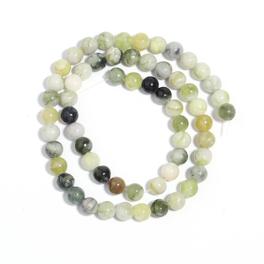 4/6/8/10/12mm Natural Australian Jade Stone Beads Green Round Gem Loose Beads For Jewelry Making DIY Necklace Bracelets Supplies