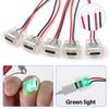 2pinová nabíjecí zásuvka USB typu C 5A se vstupem s LED světlem Plochý napájecí konektor USB-C s pocínovaným měděným koncem ženský konektor