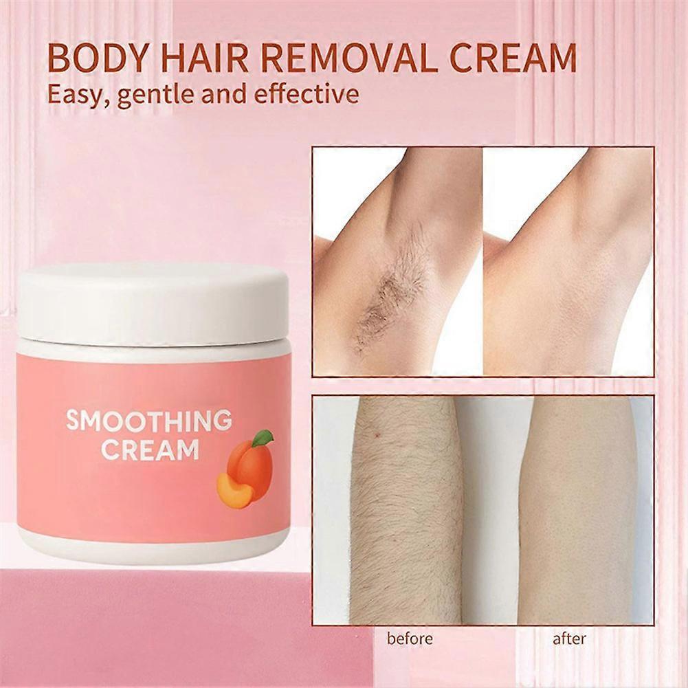 Facial Depilatory Cream for Women, Peach Facial Hair Removal Cream for Upper Lip and Chin, Gentle and Non-irritating