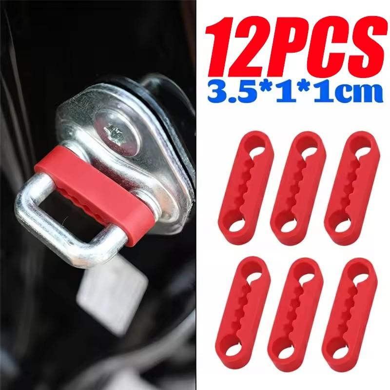 Silicone Auto Door Lock Buckle Damping Pads Shock Absorber Cushion Anti Rattle Soundproof Gaskets Universal Vehicle Protector