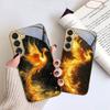 Golden Phoenix Nirvana For Samsung Galaxy S26 S20 FE S21 S22 S23 Plus S24 Ultra S25Ultra S21+  S22Plus Golden Glass Phone Case