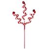 New Christmas Bell Insert Red White Green Twisted Bar Candy Flower Branch Xmas Festival Home DIY Decoration