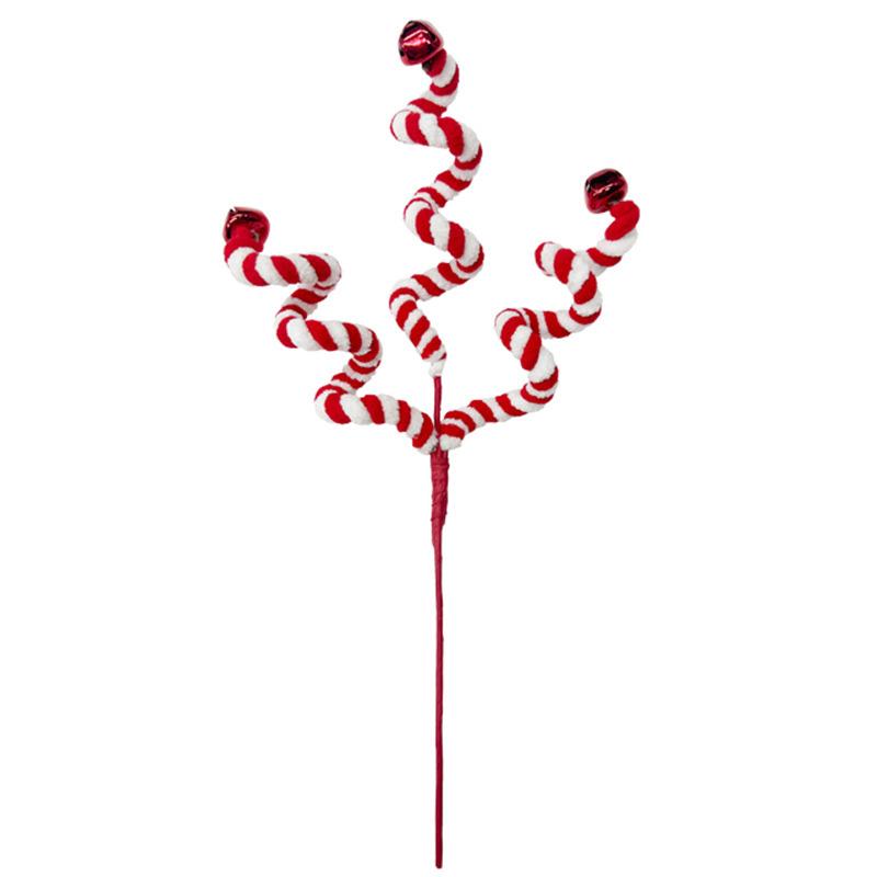 1pc Colourful Stylish Pretty Christmas Decor Tree Ornaments Party Accessories Curly Pick Branch
