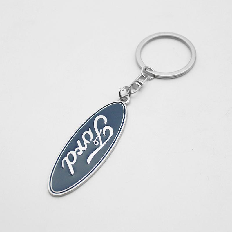 FENK5 For Ford Focus 2 3 1 MK2 MK3 MK1 Fiesta Ranger Mondeo Fusion Kuga Metal/Leather Car Logo Keychain Keyring Key Holder Accessories