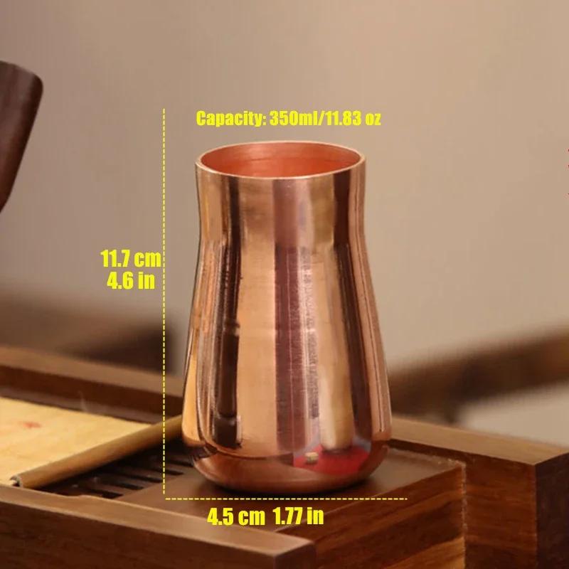 Brass Cup Pure Copper Beer Milk Mug Copper Chalice  Breakfast Cup Moscow Drinkware Tableware