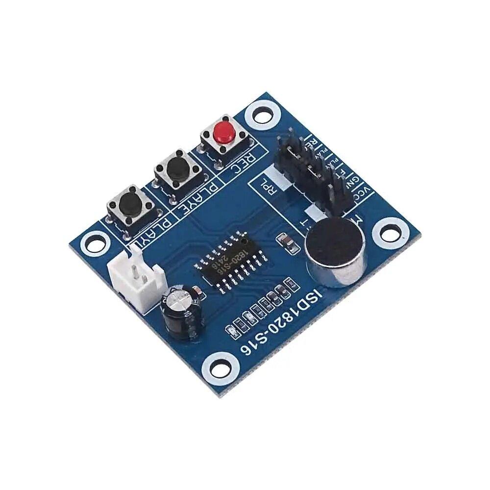 ISD1820 Recording Module Voice Module Voice Board Module with Microphones + Loudspeaker