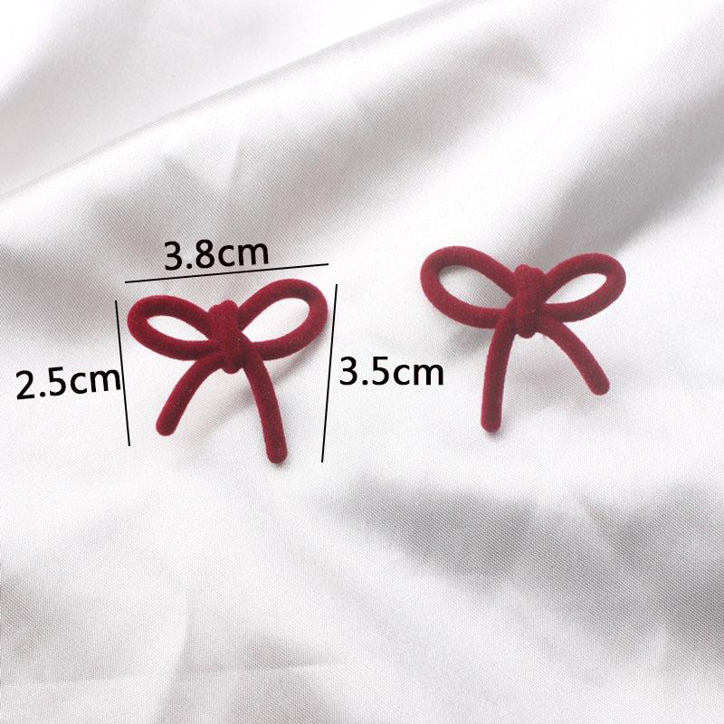 New Wine Red Geometric Hanging Earrings for Women Metal Pendants Dangle Earrings Red Color Exaggerated Drop Earrings aretes