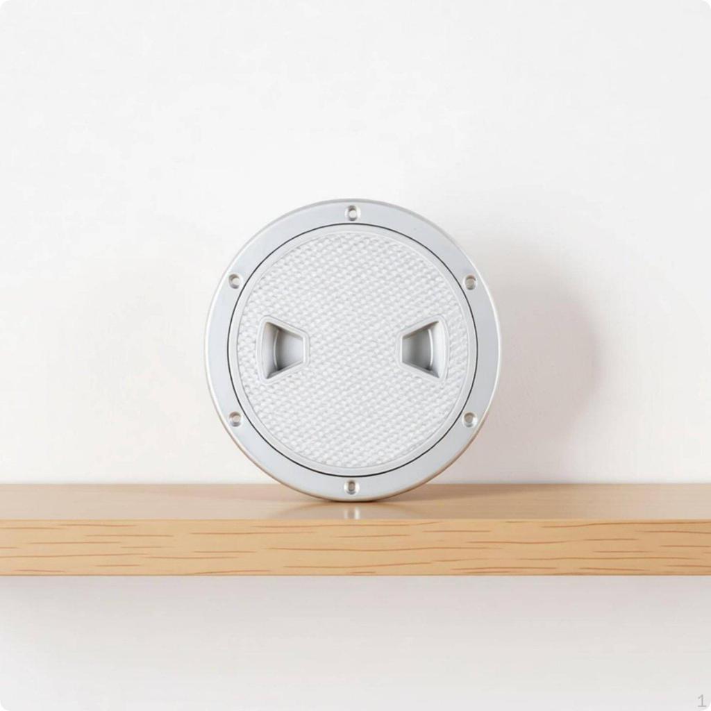 Round Inspection Access Panel Material NonSlip Boat Deck Plate fit , RV White 100MM
