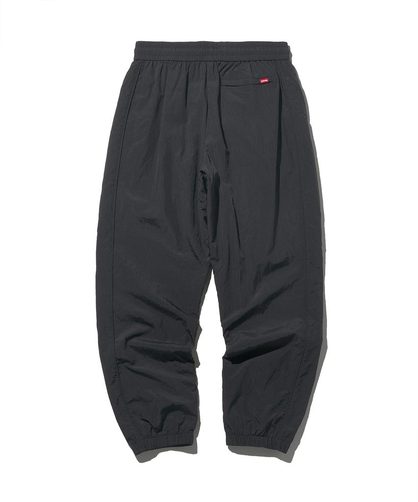 Treasure Flame Nylon Track Jogger Pants Black