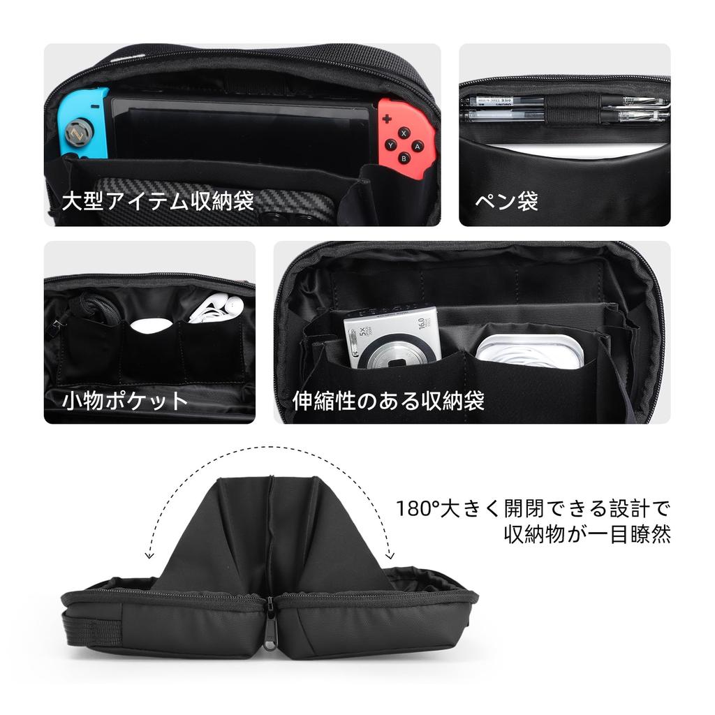 MARK RYDEN Gadget 2024 Latest Travel Opening Perfect for PC Business and Shag Case Pouch, Compact, Model, Pouch, Lightweight, 180° Design,