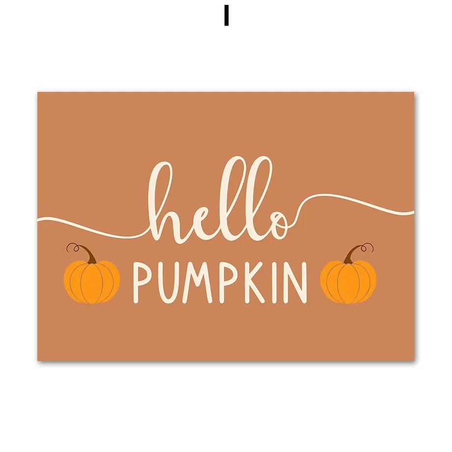 

Осенние листья тыквы, цитаты, абстрактный ручной пейзаж, галерея, настенные художественные принты, картина на холсте, постеры, фотографии, декор для гостиной 21x30cm No Framed