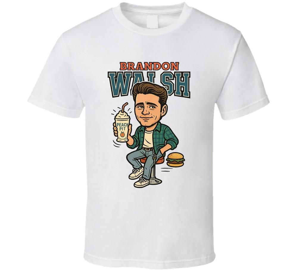 Brandon Walsh Beverly Hills 90210 Caricature Retro Look Fan T Shirt Mens Womens Tees Top S