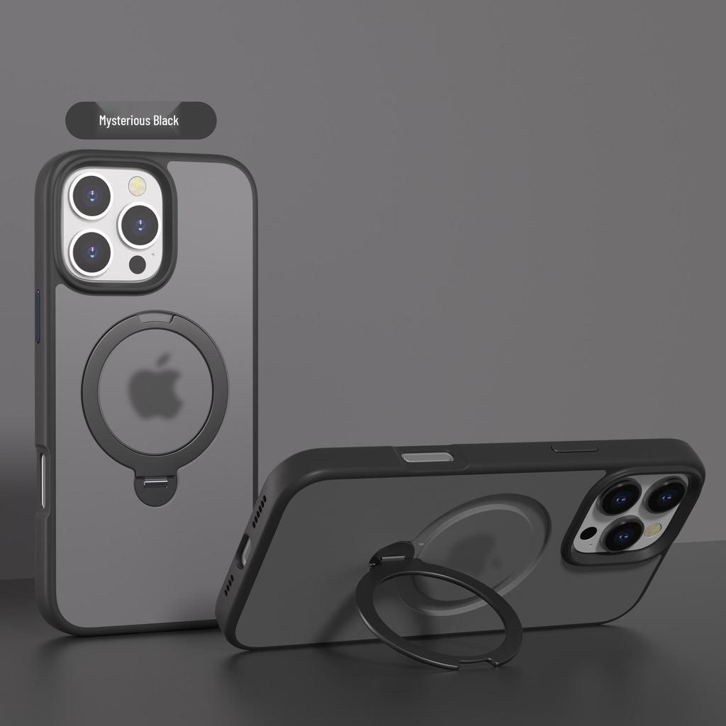 iPhone 16 Pro Max Rotating Magnetic Protective Case with 360° Bracket