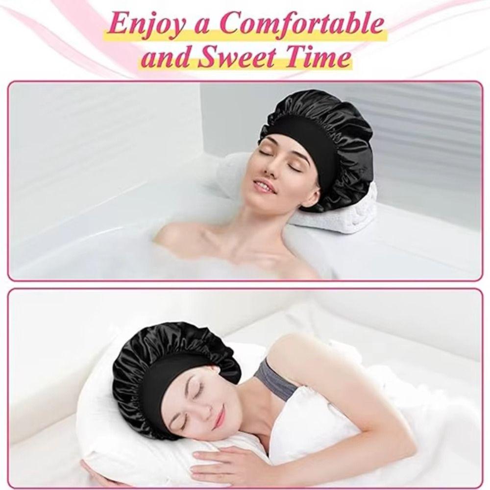 Band Cap Sleep Bonnets Elastic Hair Bonnet Fashion Sleeping Hat Hair Care