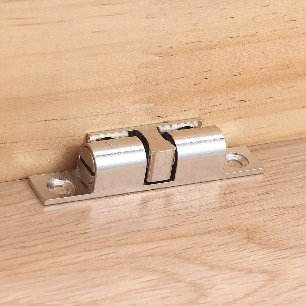 1Pcs Double Spring Steel Ball Bead Lock 40/50/60/70mm Brass Copper Door Bumper Damper Buffer Closet Tension Latch