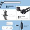 LED Adjustable Arm Desk Lamp with Eye Care, 3 Colors, 10 Brightness Levels for Home and Office.