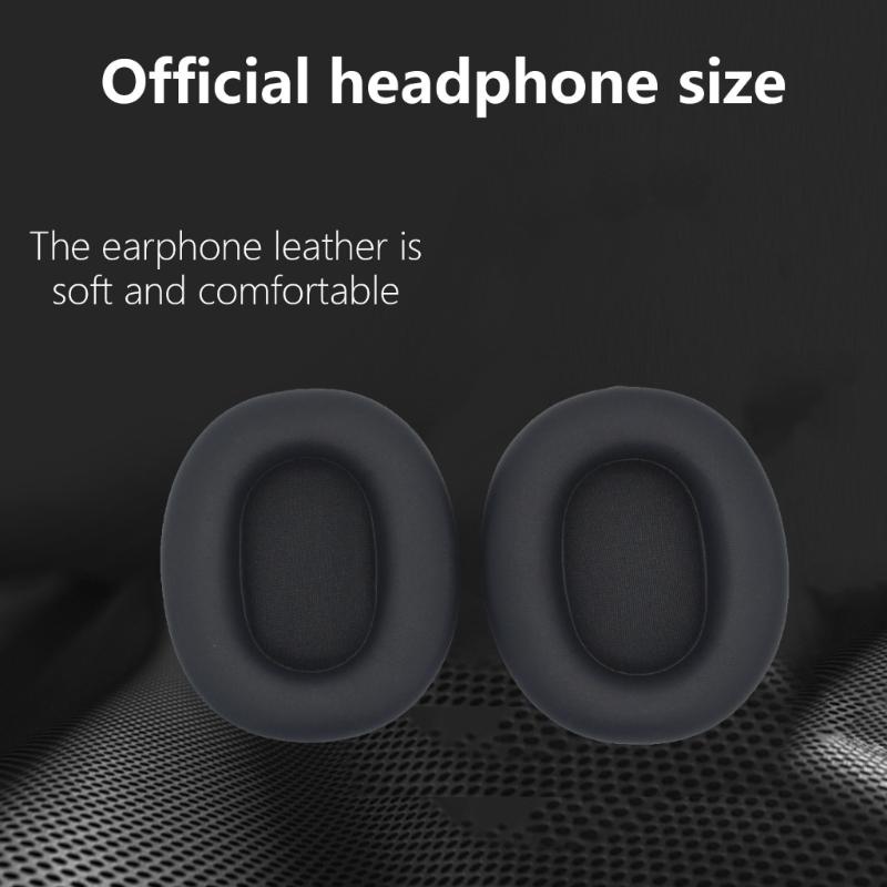 1 Pair Soft Protein Leather Replacement Ear Pad for W830NB Bluetooth-compatible Wireless Headphones Ear Pad Headset