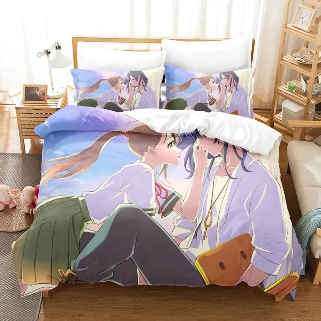 Anime Movie Suzume No Tojimari Bedding Set Boys Girls Twin Queen Size Duvet Cover Pillowcase Bed Kids Adult Home Textile