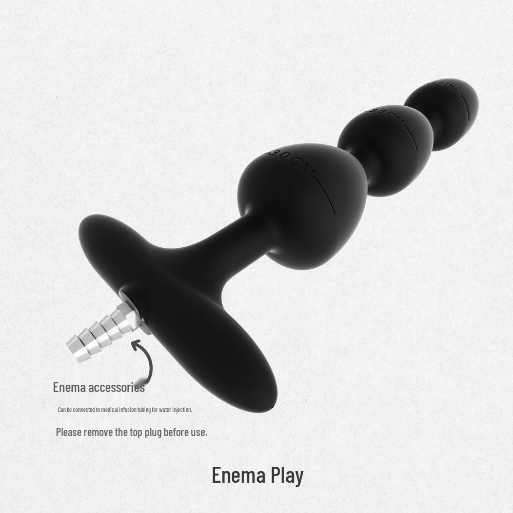 Samantha Silicone Detachable Split Butt Plug with Pull Beads for Adult Self-Stimulation and Shared Use