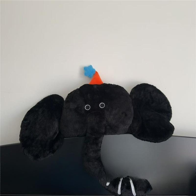 Elephant Sofa Pillow Kawaii Plush Home Decorate Office Lumbar Cushion Bedside Backrest Pillow