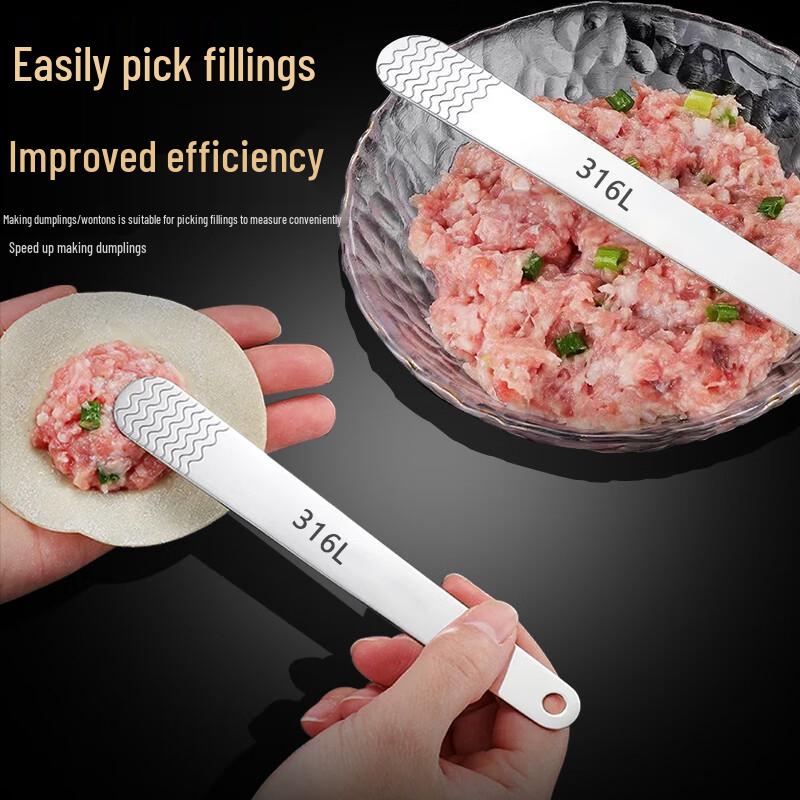 316 Stainless Steel Dumpling & Wonton Filling Scoop Set