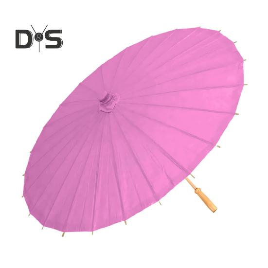 20/30/40/60/85CM Colorful Paper Umbrella Chinese Style DIY Crafts Decorative Oil-paper Painting Umbrella Bamboo Handle Oriental Parasol Party Favors