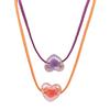 Stylish Heart Pendant Choker Unique Neck Jewelry Eye-Catching Accessory Heart Pendant Necklace Perfect for Any Occasion