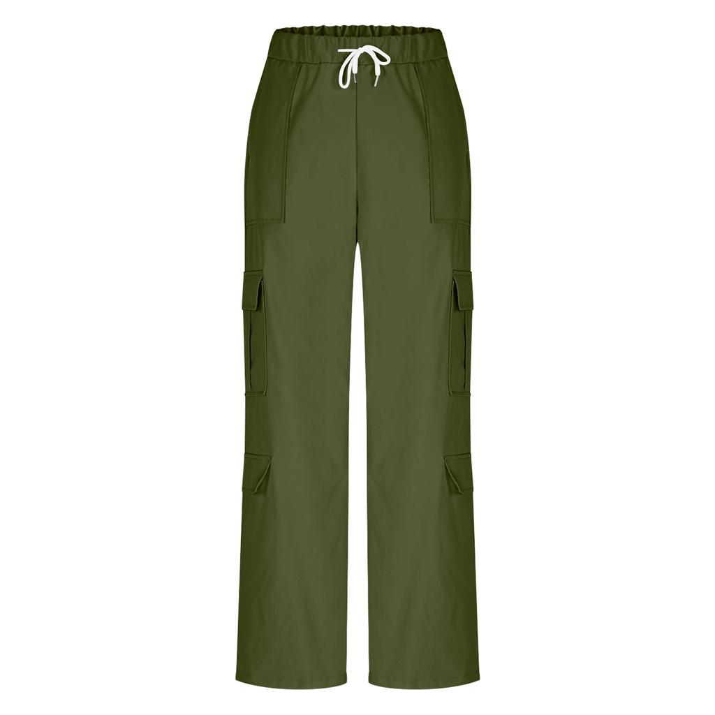 Women's Corduroy Pants Casual Women's Solid Color Corduroy Loose Straight Pants