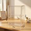 Transparent Storage Box with Partition Dustproof and Moisture-resistant Acrylic Display Case Organizer Box for Figure Display