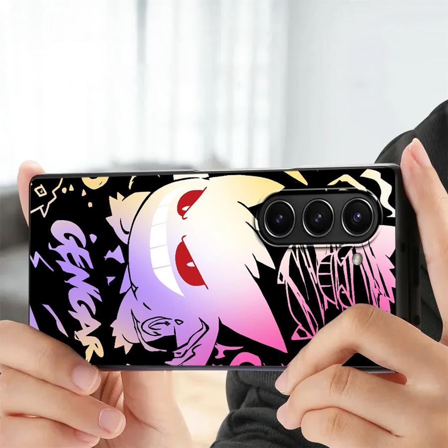Case for Samsung Galaxy ZFold7 ZFold5 ZFold3 ZFold4 ZFold6 Z Fold 7 6 5 4 3 Back Phone Cover Cool Gengar Pokemon