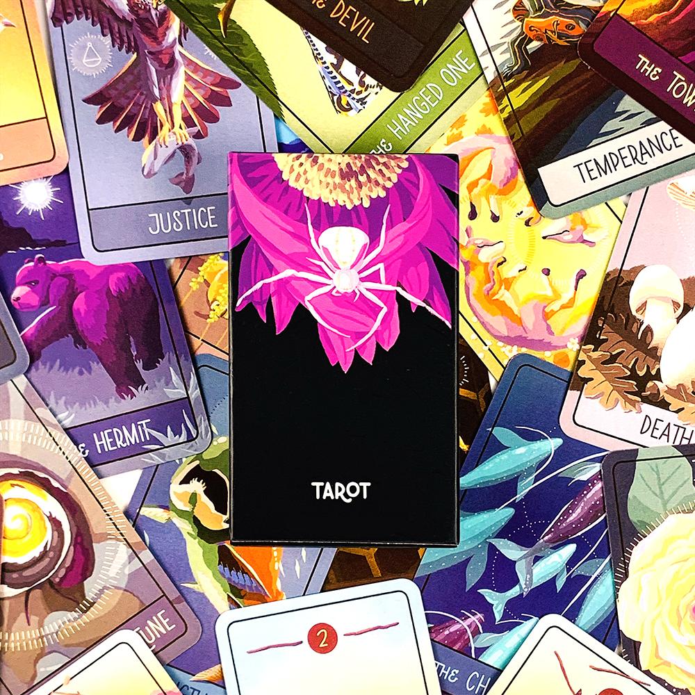 Exquisite Tarotkarten Ein 78-Karten-Orakel Englisch Visionen Vorhersage Wahrsagerei Edition Brettspiele Weihnachts- und Neujahrsgeschenke